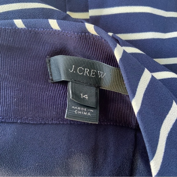 J Crew Striped Pleated Skirt - Picture 3 of 5
